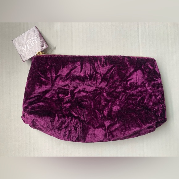 ULTA Purple Velvet Cosmetic Makeup Beauty Travel Bag NEW - Picture 2 of 6